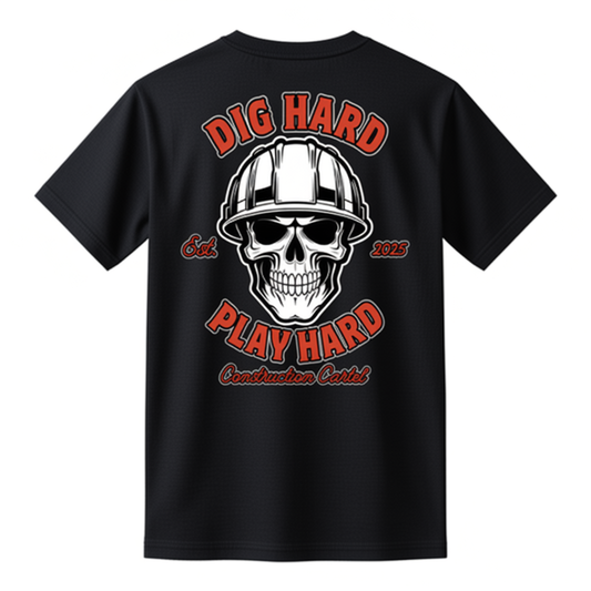 "Dig Hard Play Hard" t-shirt