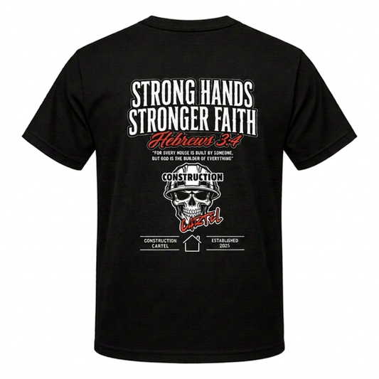 "Strong Hands Stronger Faith" t-shirt